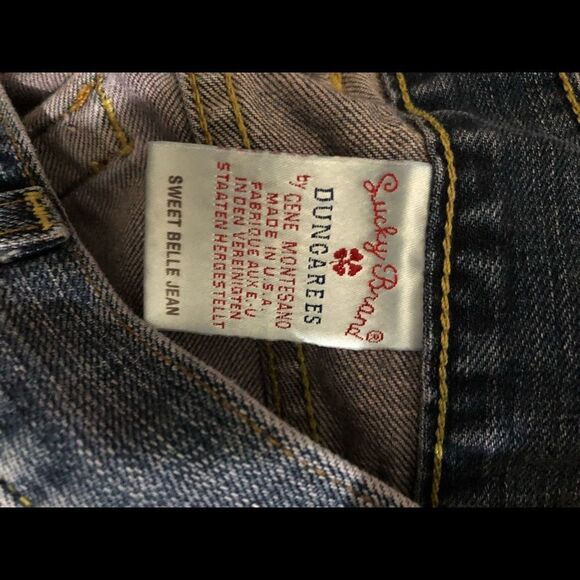 Lucky Brand Women’s Wearable art Jeans Sz 8 - Picture 7 of 10